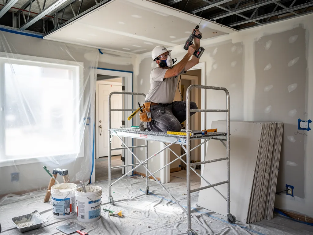 Ceiling Drywall Installation